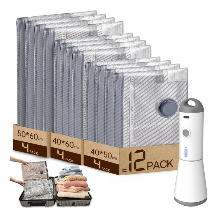 Sacs sous vide KALIM pour organiser vêtements et linge de maison