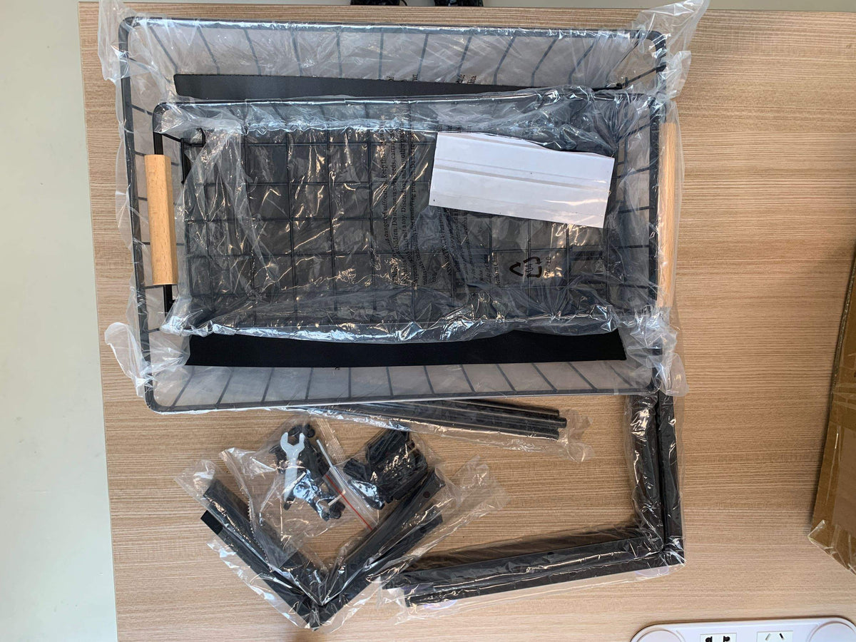 Uitschuifbare organizer voor onder de gootsteen, 2 niveaus – verstelbaar, roestbestendig staal | KALIM