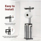 Installation facile du porte-papier toilette sur pied KALIM